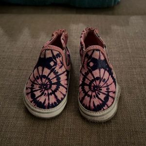 Hot Pink & Purple Robeez Tie Dye shoes